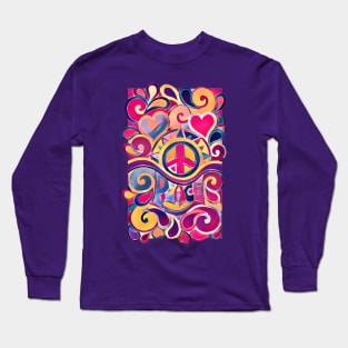 Peace and Love Long Sleeve T-Shirt